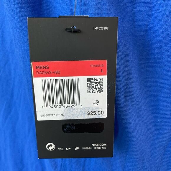 NWT Nike Just Do It Athletic T-Shirt Size L - Picture 4 of 6